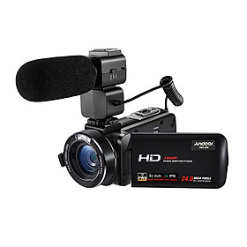 Máy Quay Video Kỹ Thuật Số Di Động Andoer HDV-Z20 Max Với Màn Hình Cảm Ứng IPS (24 MP 16X 3.1" 1080P)