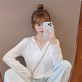 IELGY Early autumn temperament top long-sleeved sweater