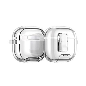 Ốp Case bảo vệ Dux Ducis PECR Series cho Airpods Pro 3/ Airpods 4, Khoá An Toàn, Có Chân Chống Điện Thoại_ Hàng chính hãng