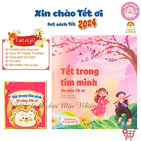 Sách tết 2023 - set mở ra là thấy tết kèm quà tặng cho bé - lionbooks mộc nhiên