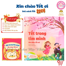 Sách Tết 2023 - Set Mở ra là thấy Tết (2 phiên bản Bắc Nam) kèm quà tặng cho bé - Lionbooks Mộc Nhiên