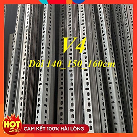 Mua ( Dài 140_150_160cm ) Cây sắt V lỗ V4 x4cm dày 1.5li