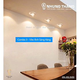 Mua Đèn Led Âm Trần Chiếu Điểm Xoay 360 Độ C1010 - Khoét Lỗ 76mm - Chip Led Cob Siêu Sáng - Thay Đổi Góc Chiếu