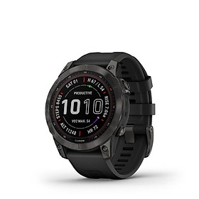 Mua Đồng hồ thông minh fenix 7S Sapphire  Solar  Màu xám Carbon phủ DLC với Dây màu đen  Đồng hồ GPS  SEA - Hàng Chính Hãng