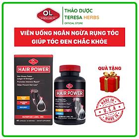 Viên Uống Mọc Tóc Hair Power Olympian Labs Giảm Gãy Rụng, Kích Thích Tóc Mọc Hiệu Quả (Hộp 40 Viên)