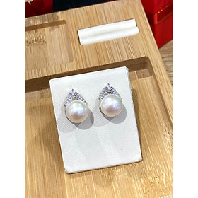 Bông Tai Ngọc Trai Edison Ánh Hồng  - MOON Jewelry