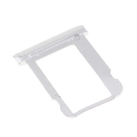 Single SIM Card Tray Holder for  4 Tablet Repair Part, Aluminum Alloy, Silver