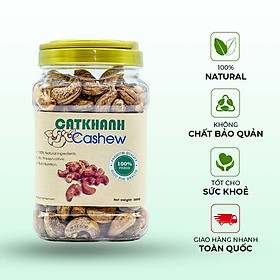 Hạt điều rang muối vỏ lụa Cát Khánh hủ 380gr