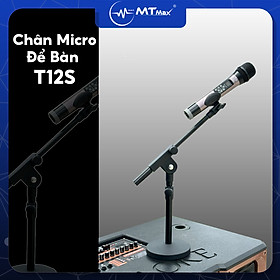 Bộ Chân Micro Để Bàn T12S - Giá Đỡ Micro Kim Loại Để Bàn Sử Dụng Cho Nhiều Loại Microphone Đa Năng, Có Thể Điều Chỉnh Chiều Cao Và Góc Độ Rất Thuận Tiện. hàng chính hãng