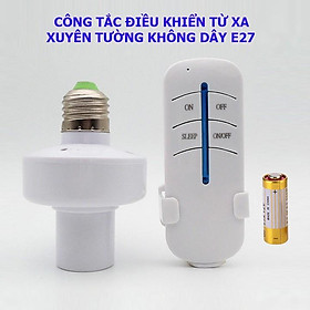 Đui đèn điều khiển bật tắt từ xa Sunha E27, đuôi đèn điều khiển bật tắt từ xa E27màu trắng SGT279