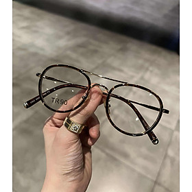 Kính mát dáng tròn màu đồi mồi cao cấp