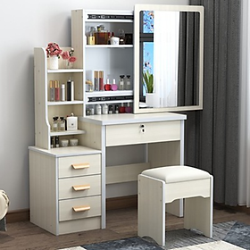 Mua Bàn trang điểm 80cm tiện lợi đa năng kèm Ghế tiện ích cao cấp - Bàn phấn hiện đại sang trọng Bền Đẹp BAH030 Giao Màu Ngẫu nhiên