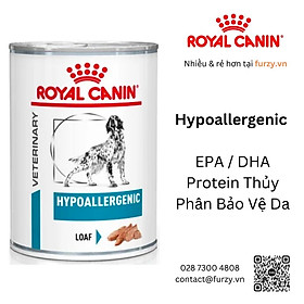 Royal Canin Thức Ăn Ướt Cho Chó Hỗ Trợ Dị Ứng Viêm Da Hypoallergenic Loaf