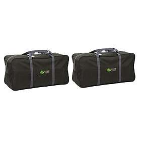 2pcs Zipper Duffel Travel Sports Equipment Bag, Water Resistant Oversize Bag for Camping Tent, Canopy, Awning, Tarp, Fishing Gear, Sleeping Bag