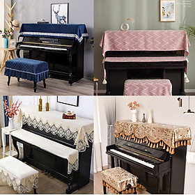 Mua Khăn phủ đàn piano cơ đàn piano điện tử 88 phím phong cách Châu Âu cổ điển sang trọng chống bụi chống xước - Hàng chính hãng