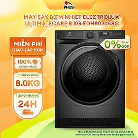 Máy sấy bơm nhiệt Electrolux UltimateCare 8 kg EDH803J5SC - HÀNG CHÍNH HÃNG - CHỈ GIAO HCM