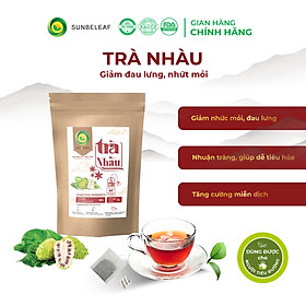 TRÀ NHÀU TÚI ZIP – Delta D'Asia Chữa huyết áp cao, nhức mỏi, đau lưng (25 - 50 túi x 1,5 g)