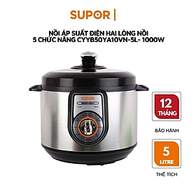 Nồi Áp Suất Điện Cơ 2 Lồng Nồi Supor - CYYB50YA10VN-100 - Hàng chính hãng