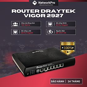 Mua Router Draytek 2927 Chính Hãng - Chịu tải lên đến +150 user.