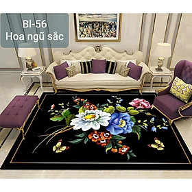 Mua Thảm nỉ nhung BALI trải sàn loại 1m6 x 2m3 mẫu hoa cánh tròn