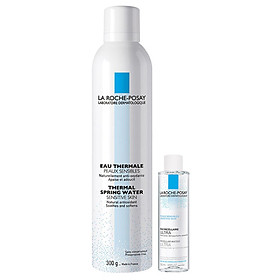 Bộ Nước Khoáng Làm Dịu Và Bảo Vệ Da La Roche Posay Thermal Spring Water 100891152 (300ml) + Nước Tẩy Trang Micellar Water (50ml)