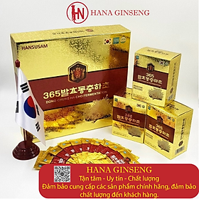 Nước hồng sâm Đông trùng hạ thảo Hansusam hộp 60 gói - Sức khỏe luôn tốt