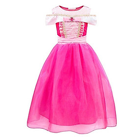 Combo Đầm Hóa Trang Công Chúa Ngủ Trong Rừng Aurora + Vương Miện Và Gậy Phép - HMQ99