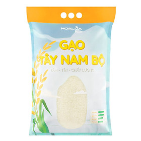 Gạo Tây Nam Bộ - Túi 5kg - Dẻo vừa, mềm cơm