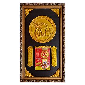 Lịch Gỗ Phù Điêu Chữ Phúc - SK050