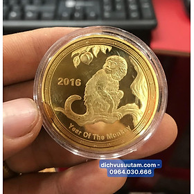 Mua Đồng xu Úc lưu niệm tuổi Thân  con Khỉ  kèm hộp đựng