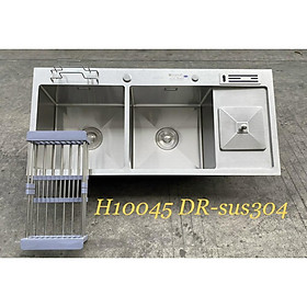 Mua Chậu Rửa Bát 2 Hố 1 Bàn Có Cài Dao Và Hố Rác Kagol 10045