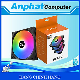 Bộ 3 Fan CASE Xigmatek STARZ S20A ARGB + Hub + Remote Controler - Hàng Chính Hãng