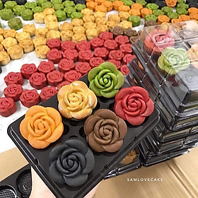 Mua Khuôn Trung Thu Lò Xo 3D 6 mặt hoa nổi (50-75gr)