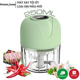 Máy xay mini tỏi ớt cầm tay đa năng thịt, đồ ăn dặm cho bé