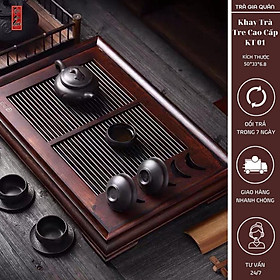 Mua Khay Trà Tre Cao Cấp Mặt Trăng Chữ Nhật Kích Thước 50*33*6 8 KT 01