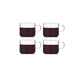 Mua Combo 4 tách cafe thủy tinh Samaglas F009 180mL