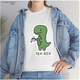 Áo thun thiết kế Unisex Tea Rex, Cotton Cao Cấp 100