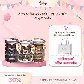 Quà Tặng Oaky - Combo Hạt Dinh Dưỡng Cao Cấp Hạnh Nhân, Hạt Macca, Nho Khô - Tặng Túi Giấy Sang Trọng