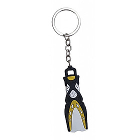 Novelty    Flippers Key Chain Holder Key  Keychain Yellow