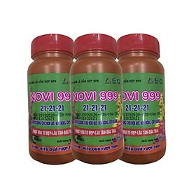Mua Phân bón lá NOVI 999 21-21-21+TE chuyên cho hoa Lan và cây cảnh giúp Kích nhiều hoa to đẹp lâu tàn - Tăng đậu trái cho cây kiểng Hộp 100g