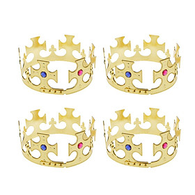 4pcs Royal King  Cross Fancy Dress Hat Roleplay Party Prop Costume