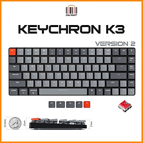 Mua Bàn phím cơ Keychron K3 RGB (K3V2) Switch Quang học Bản nhôm (Optical Switch