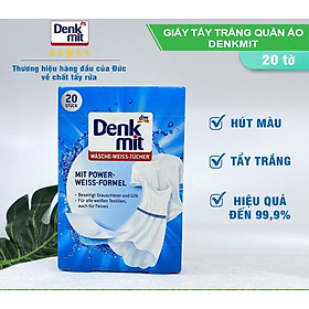 Mua Giấy Tẩy Trắng Quần Áo Denkmit  Tẩy Trắng Hiệu Quả  An Toàn Với Quần Áo  Giữ Vải Bền Màu  Dùng Cho Máy Giặt  Nhập Đức