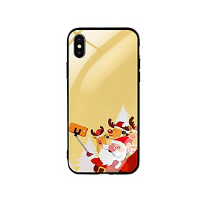 Ốp Lưng Kính Cường Lực cho điện thoại Iphone X / Xs - Xmas 03