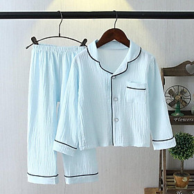 Bộ ngủ cho bé, Bộ Pijama đũi dài tay cho bé trai và bé gái từ 6-27kg