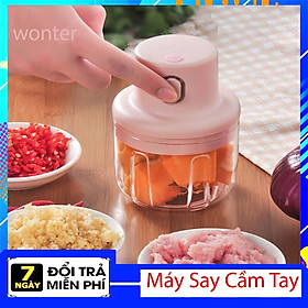 Mua Máy Say Thực Phẩm Đa Năng Cầm Tay Nhỏ Gọn  Máy Say Mini Tự Động Dùng Sạc  Tiện Dụng Dễ Vệ Sinh