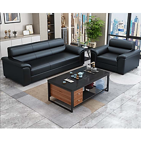 Bộ sofa văn phòng cao cấp Juno Sofa kèm ghế đơn HVPCT-03