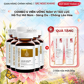 Combo 6 Viên Uống Sắc Ngọc Khang Vi Tảo Lục Hộp 60 viên