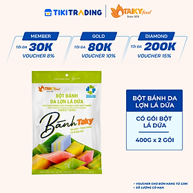 Combo 2 gói bột bánh da lợn lá dứa Tài Ký gói 400g