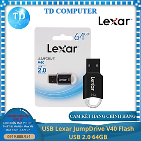 Mua USB Lexar JumpDrive V40 Flash USB 2.0 64GB - Hàng chính hãng Digiworld phân phối